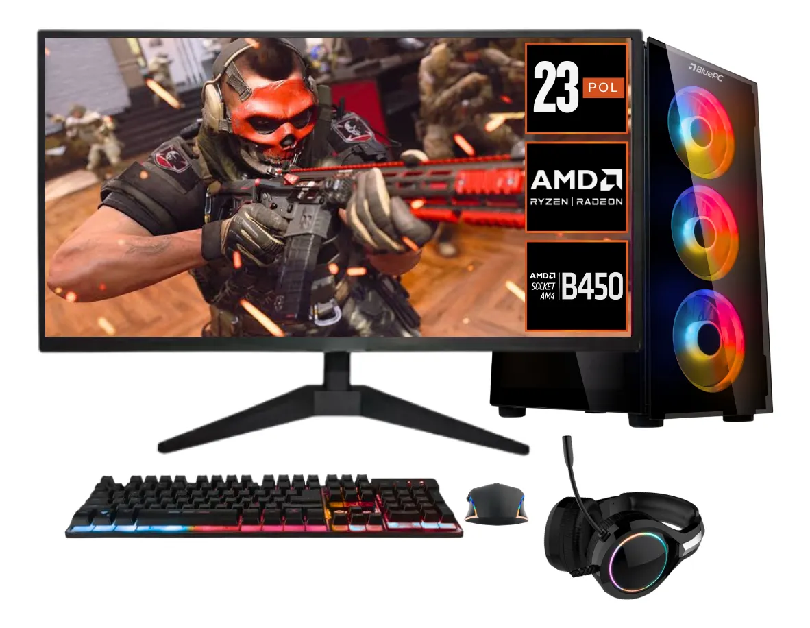 Pc Gamer Completo Amd Ryzen 5 5600gt 16gb Ssd 480gb